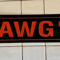 HAWG heaven Rubberized Sign  2 Ft Long 6” High