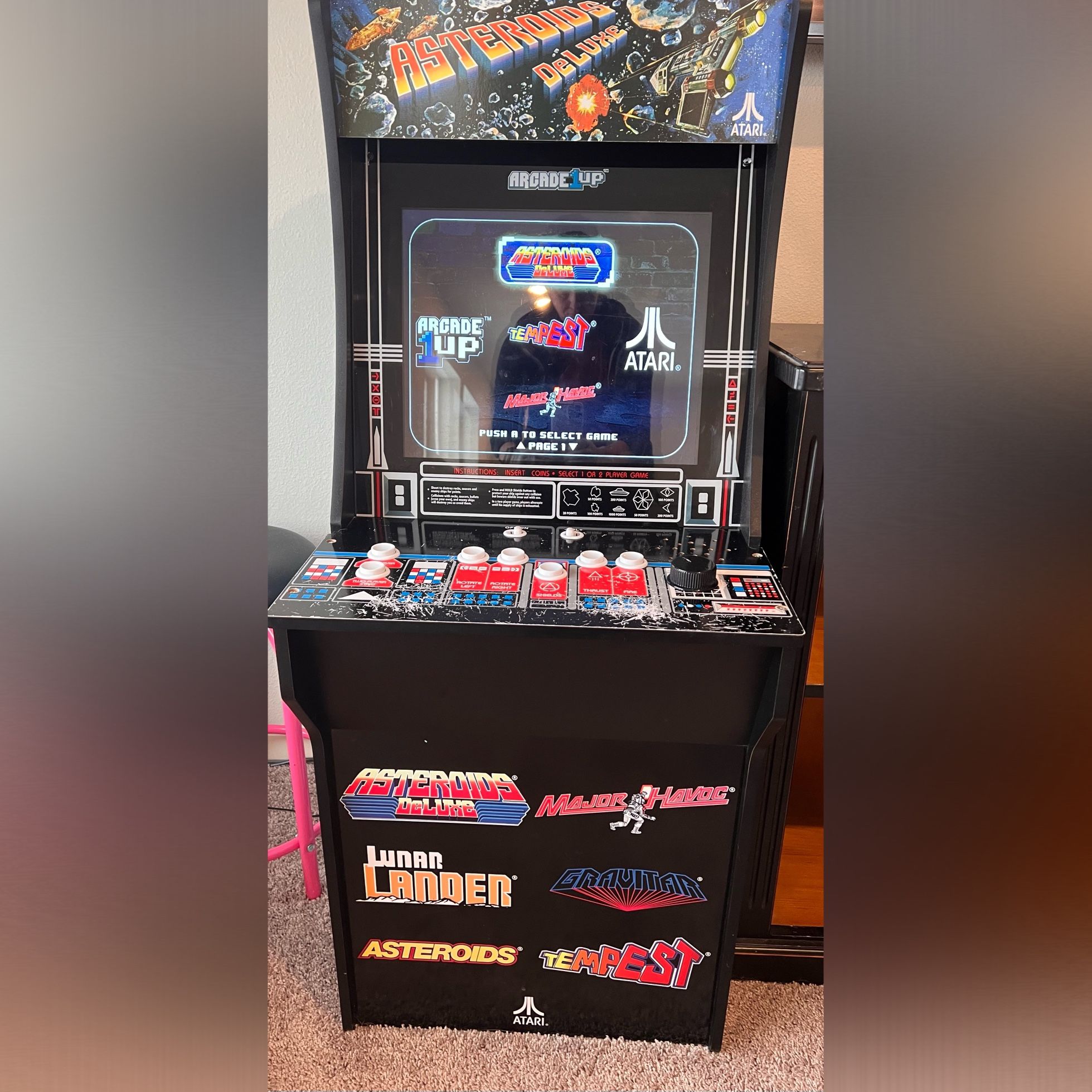 Arcade1up LIMITED EDITION 6640 Atari 6-in-1 Asteroids Deluxe