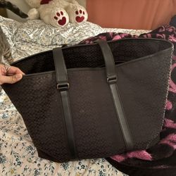 Black COACH Tote Bag 