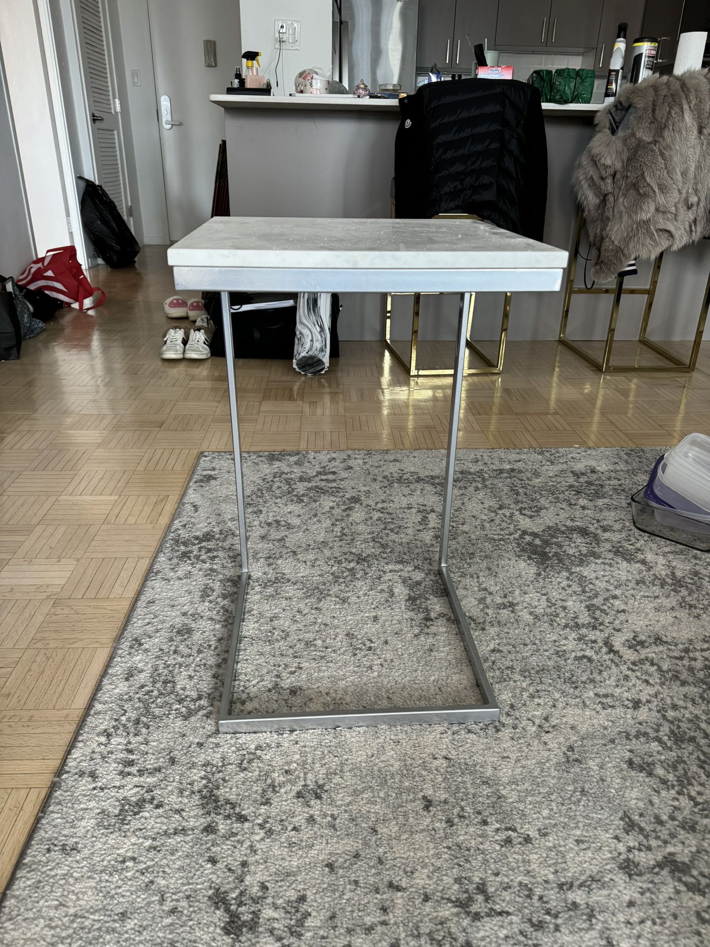 Marble Topped End Table 