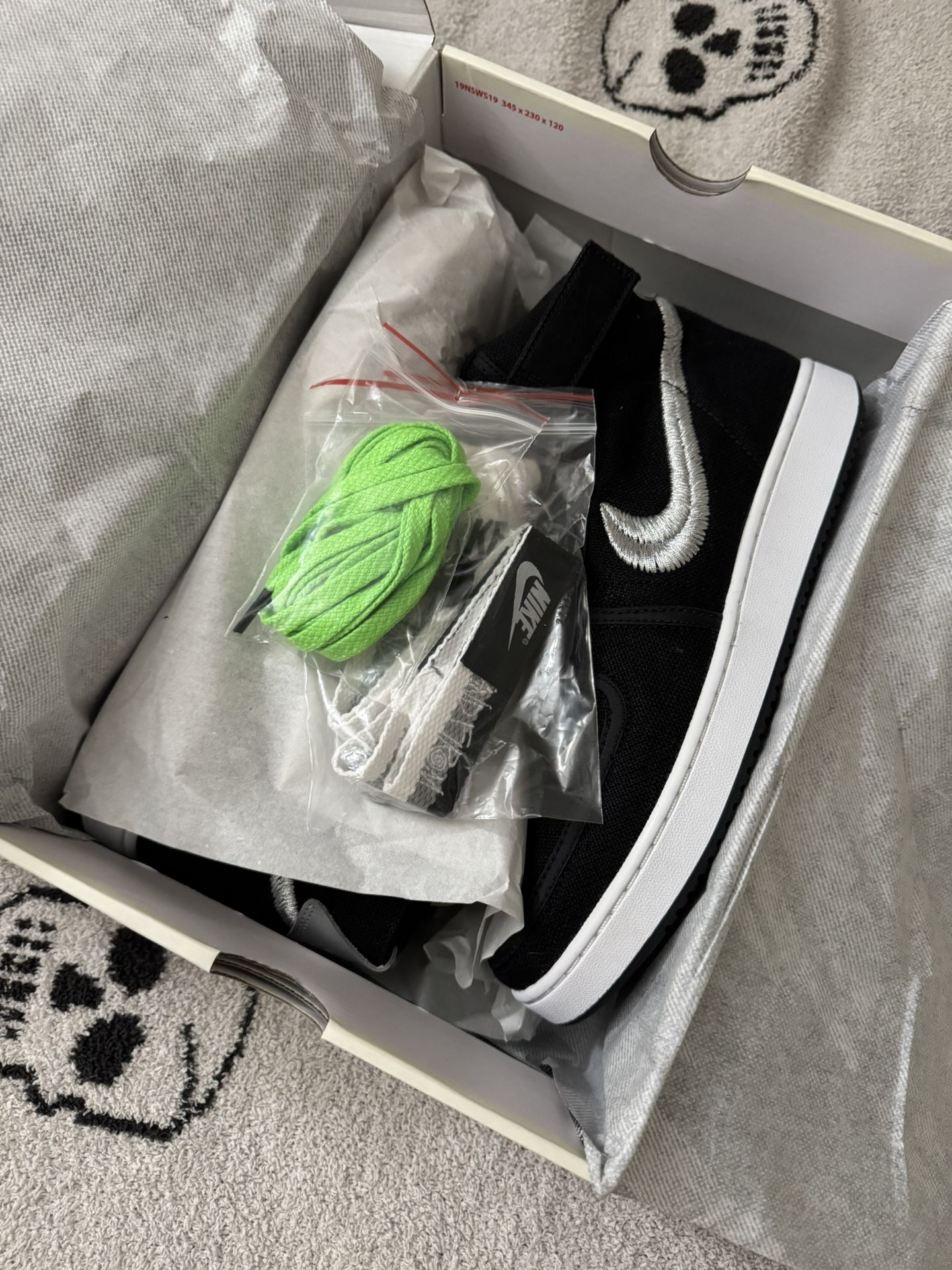 Stussy X Nike Vandal High Black Size 10