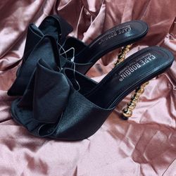 Black Ribbon Heels 