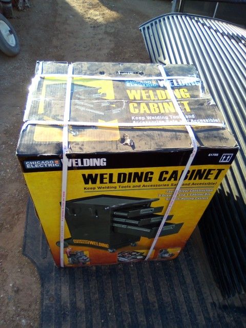 Central Pneumatic Welding Cabinet Cart (New)