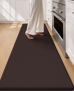 New Brown Anti-Fatigue Kitchen Mat 94"L x 24"W x 0.4"Th