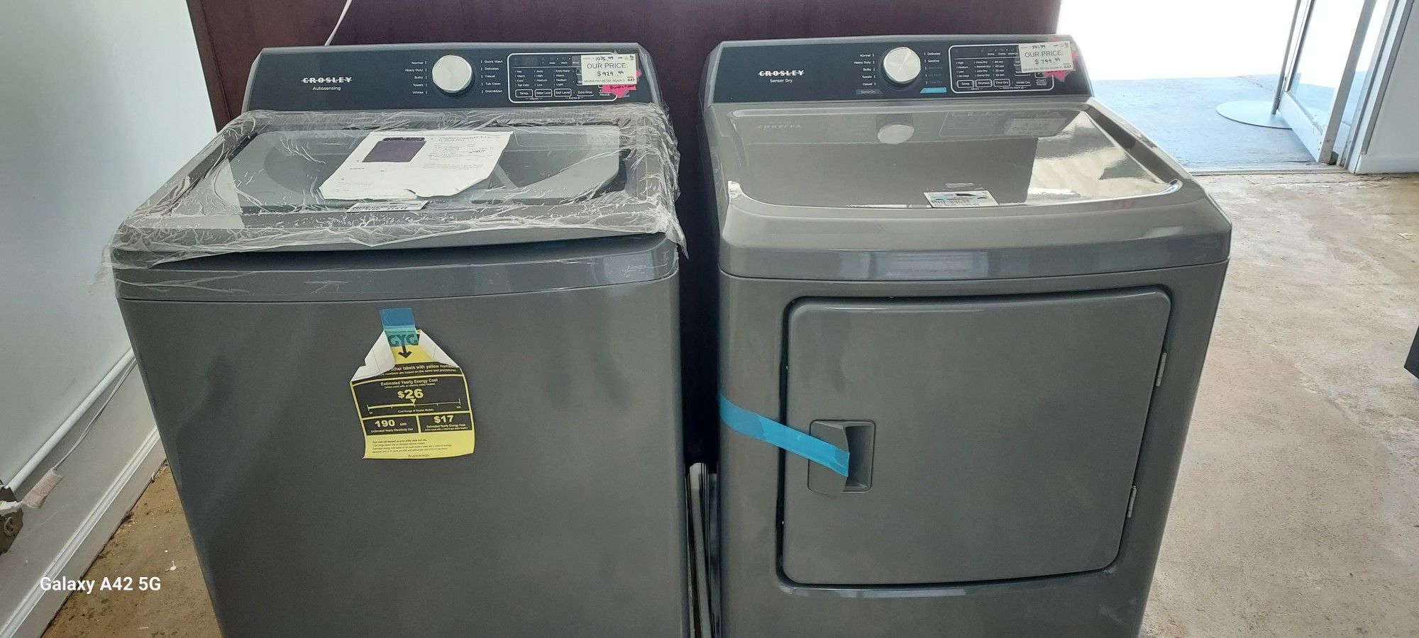 New Crosley Grey Washer/dryer