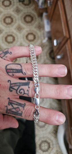 Double Curb Cuban 925 Silver 8mm 26in