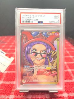2023 One Piece OP05 Belo Betty #002 Alternate Art PSA 9 MINT Japanese
