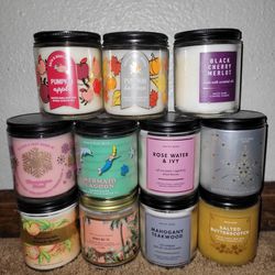 Single Wick Candles Bath And Body Works