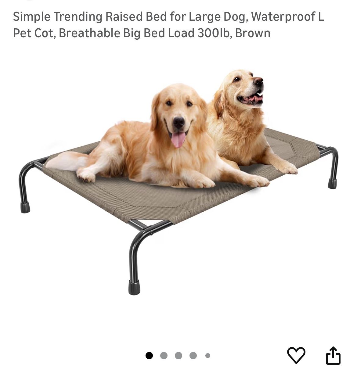 Large Elevated Dog Bed