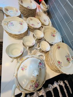 Antique  China set 65 pieces