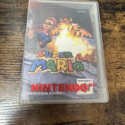 Super Mario 64 Nintendo 64 Original Game With Manuel