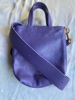 Cuyana Pebbled Italian Leather Mini Crossbody Bucket Bag