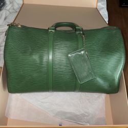 LOUIS VUITTON KEEPALL 45 Green Epi Leather