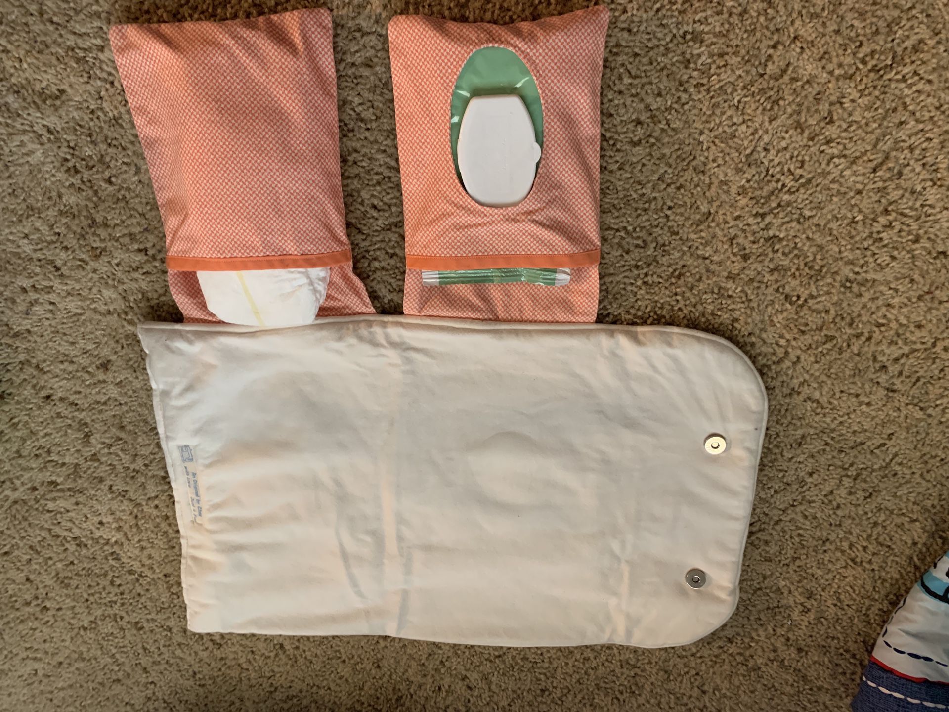 Baby Changing Essentials Case w/Diapers and Wipes