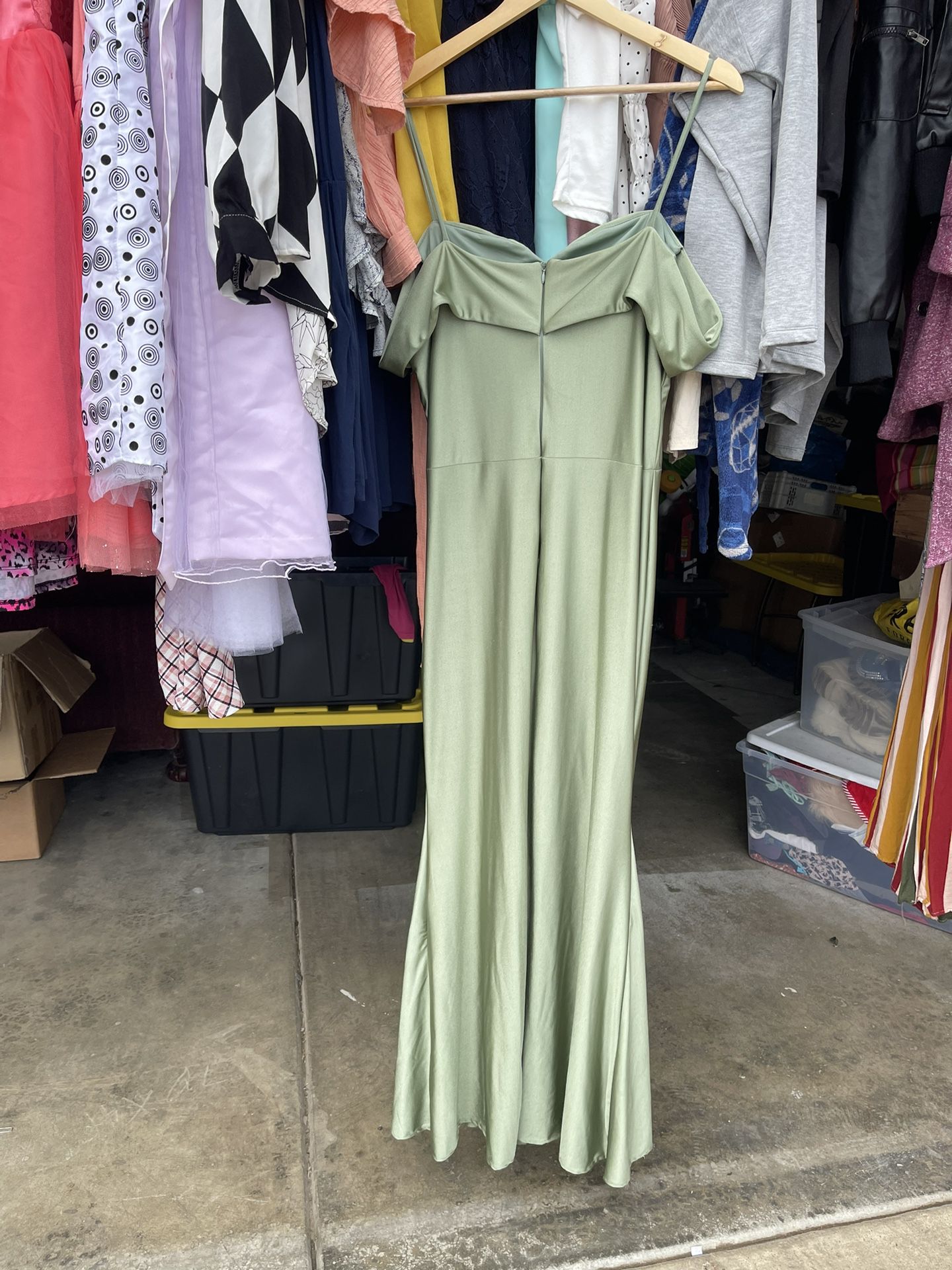 Olive Green Dress 