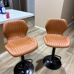 Leather Bar Stool Chairs 