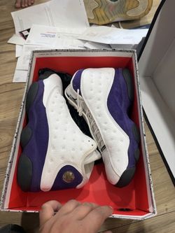 Air Jordan 13 Retro White Purple Sneakers