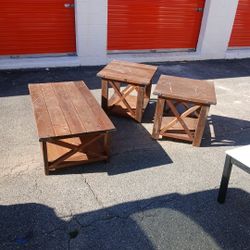 Coffee Table & Two End Tables 
