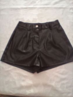 Pleather Shorts - women