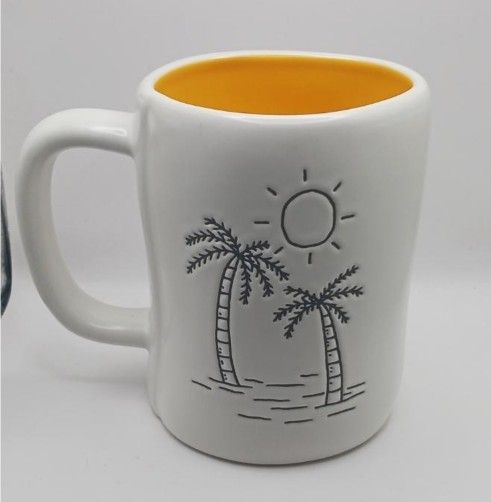 Rae Dunn Artisan Collection by Magenta double sided "LA" Mug
