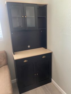 Black standing cabinet/shelf