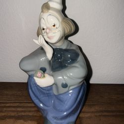 Vintage Paul Sebastian Fine Porcelain DREAMS Sad Clown Figurine Mexico(1)