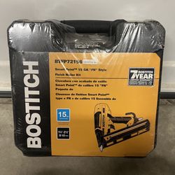 Bostitch Smart Point 15-Gauge Pneumatic Finish Nailer Model | BTFP72156