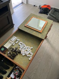 🎲 Lift-Top Game Table (dominos/chess)