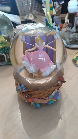 Cinderella music snow globe