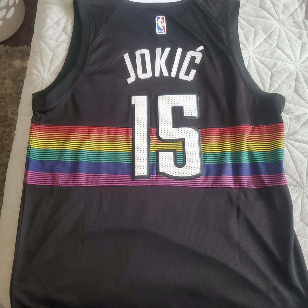 Denver Nuggets Nikola Jokic Jerseys Nike Stitched Authentic Sz. M-XXL