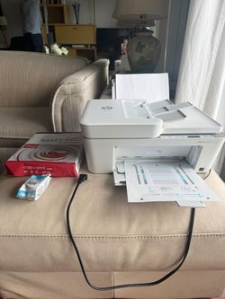 HP Deskjet Printer + Cartridge + Paper