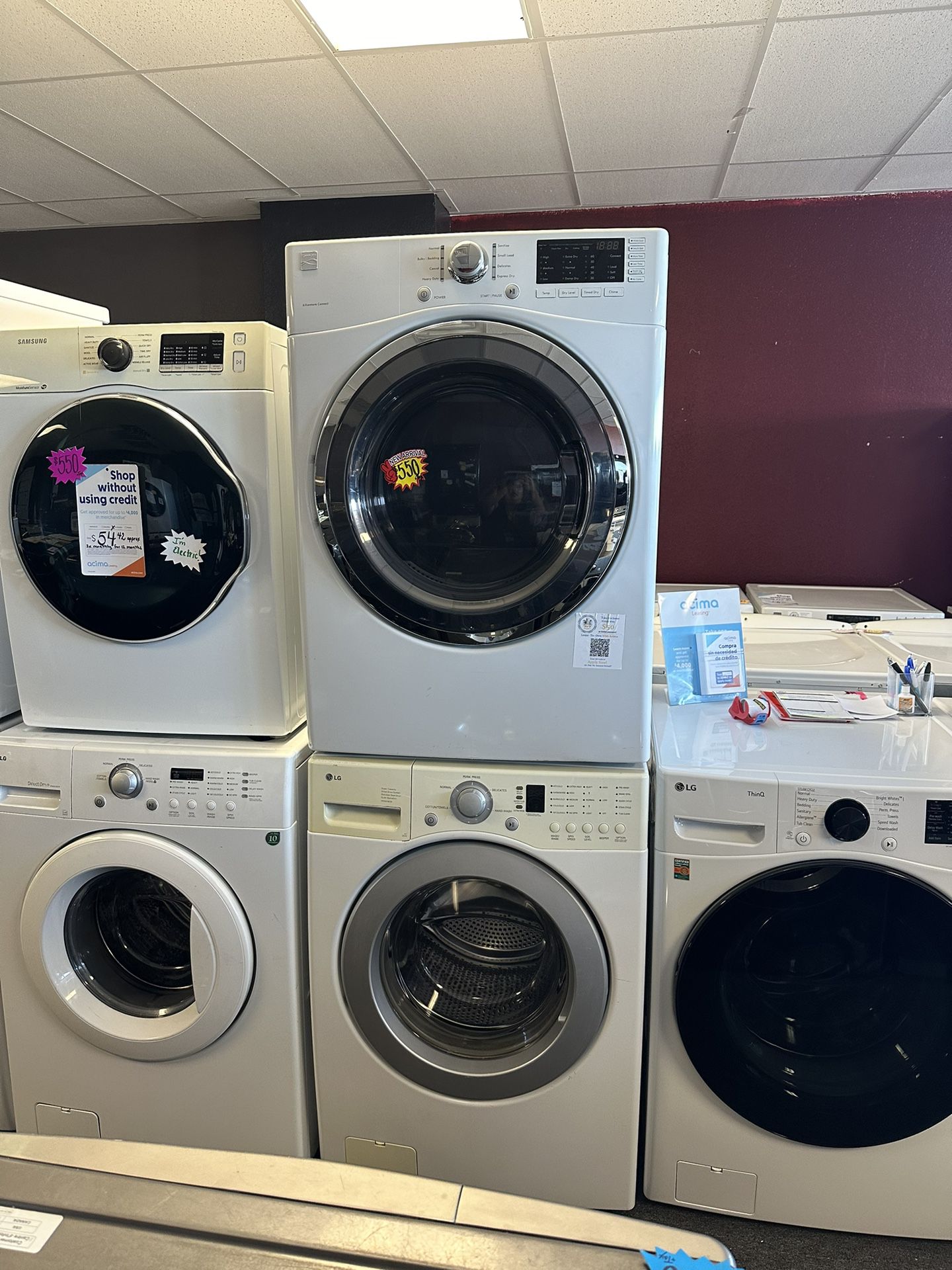 LG Washer And Kenmore Gas Dryer