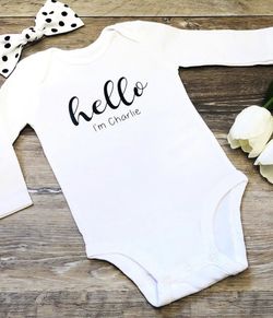 Hello onesie