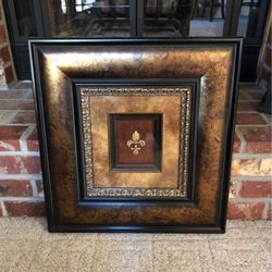 Picture  w/Fleur De Lis 21.5”x21.5”