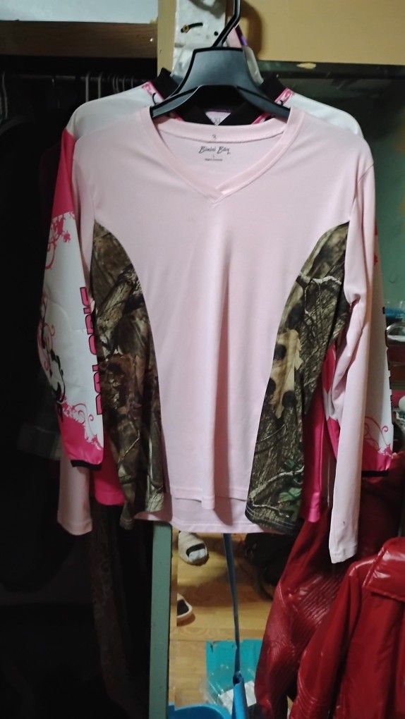 Polaris Long sleeve Female & Camo Pink Lngslve
