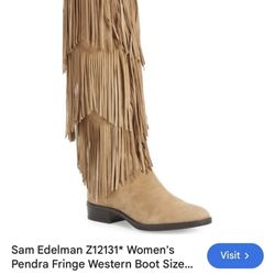 Sam Edelman Pendra Suede Knee High Boots . Camel. Size 8 NWT