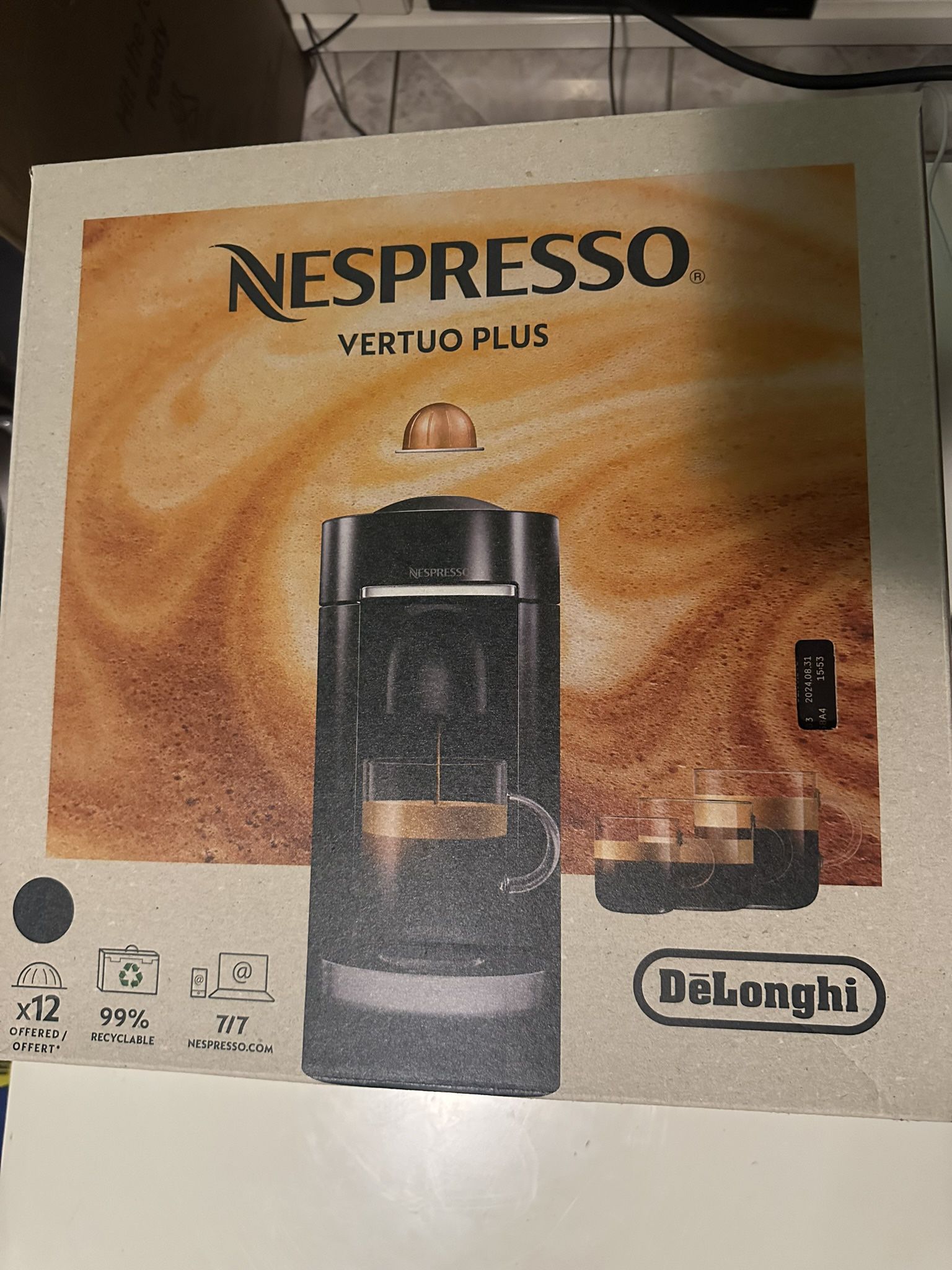 Nespresso Vertuo plus coffee maker
