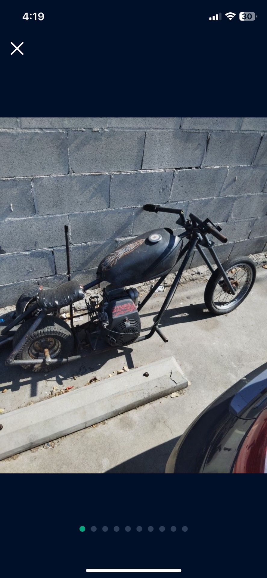 Mini Bike Chopper With Suicide Crake And O’Neil Brothers Engine