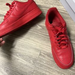 Red Nike Air Force One