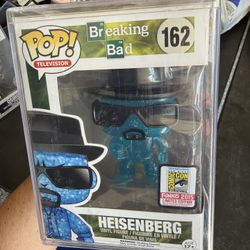 Funko Pop! Breaking Bad Heisenberg (Blue) 2015 San Diego Comic Con Exclusive 162  The Funko Pop! Vinyl figure of Heisenberg from Breaking Bad, in his 