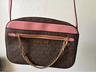 Pink and Brown MK bag
