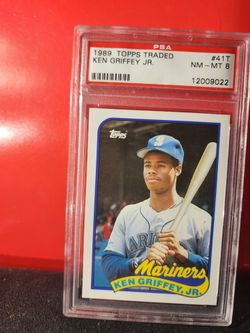 1989 Topps Traded Box Set Ken Griffey Jr #41T PSA 8 NM MT Rookie RC