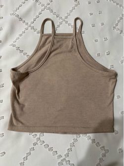 Women’s Beige Halter Top