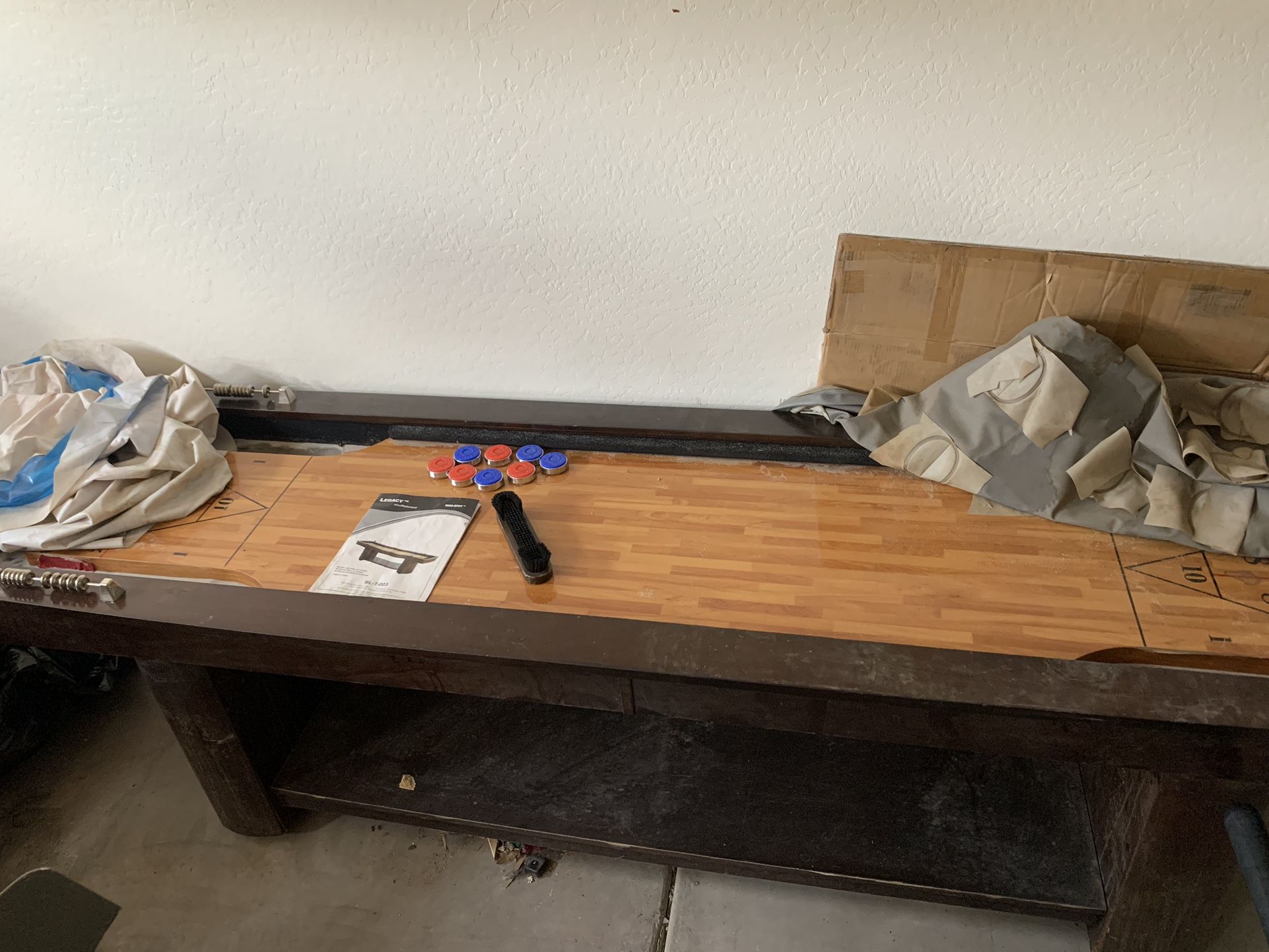 10’ Shuffle Board Table NEEDS REFURBISHED OBO