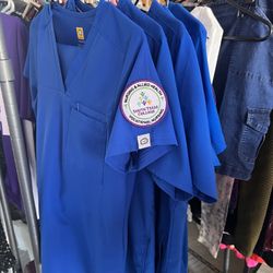 STC Vocational Royal Blue Scrub sets