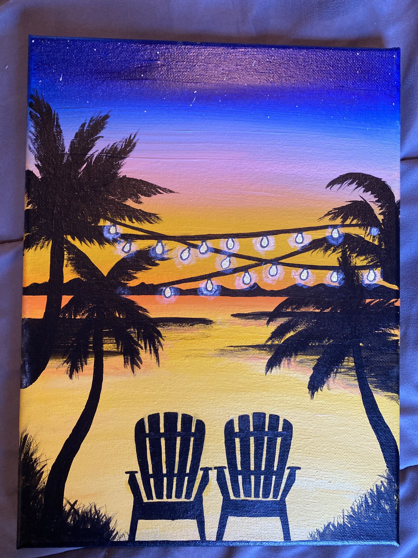 Sunset Painting 11x9inch
