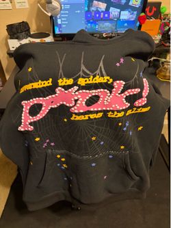 Spider hoodie v1 pink