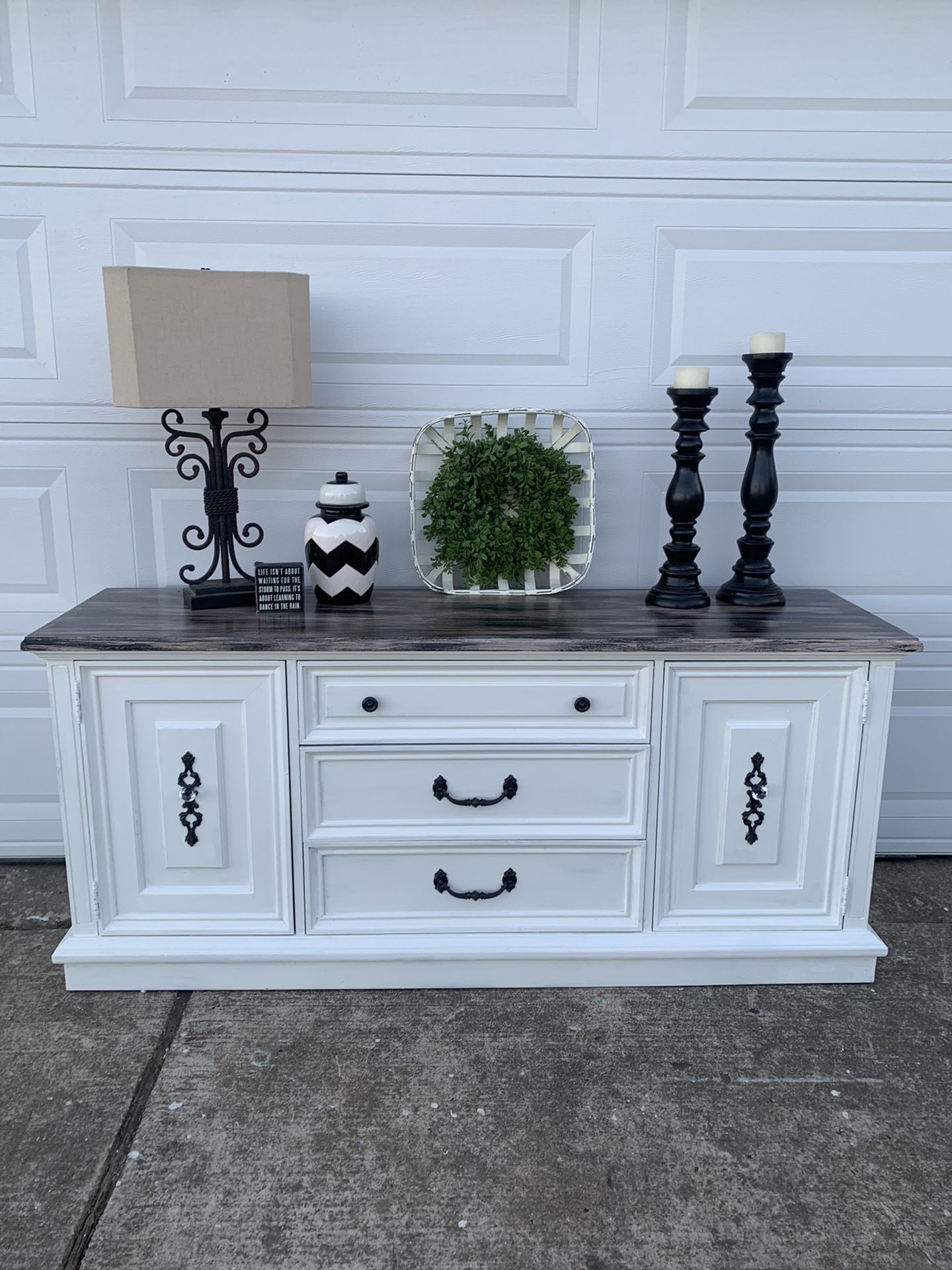 Farmhouse Buffet TV Stand Media Console Stanley Furniture Just Refinished!