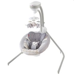 Fisher-Price Elephant Safari Cradle 'n Swing, Gray