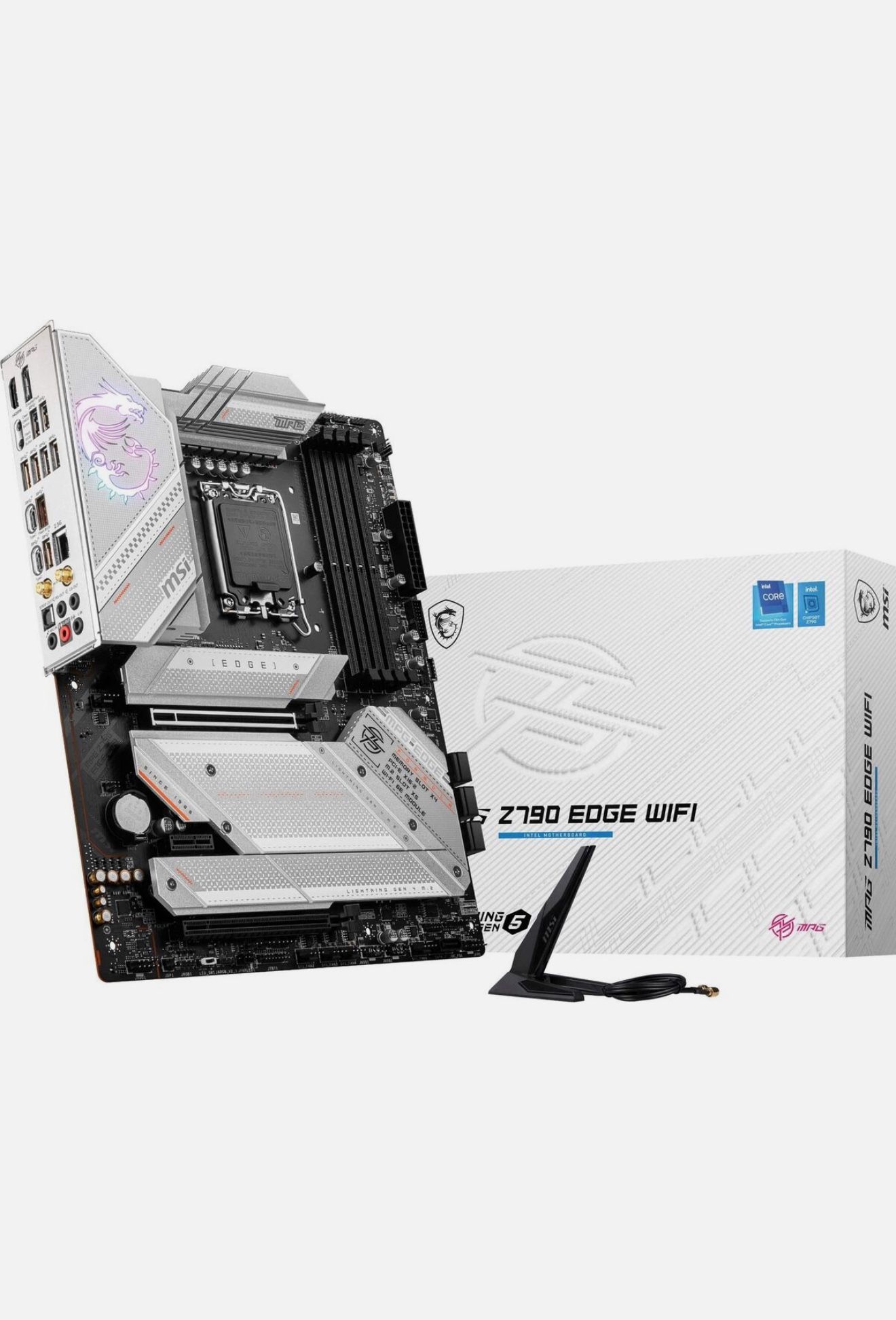 MSI - MPG Z790 EDGE WIFI (Socket LGA 1700) Intel Z790 ATX DDR5 Wi-Fi 6 Motherboard (No Box)